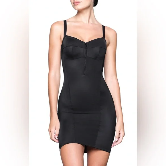 SKIM S GLAM Slip Dress Onyx Size XS - Picture 10 of 11